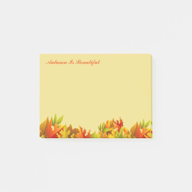 Autumn Post Notes-Autumn Is Beautiful Post-it Notes (Front)