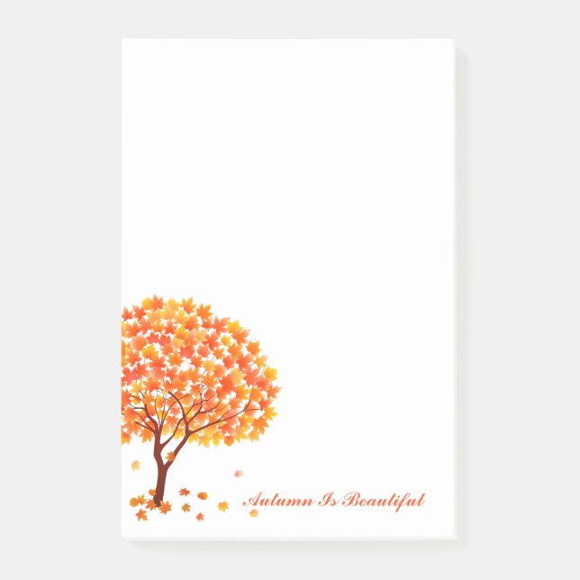 Autumn Post Notes-Autumn Is Beautiful Post-it Notes (Front)