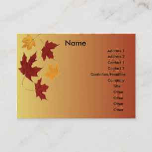 Autumn Profile Card