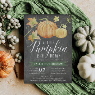 Autumn Pumpkin Baby Shower Invitation