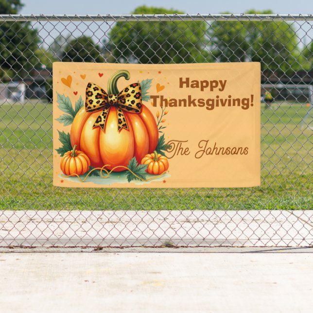 Autumn Pumpkin  Banner (Insitu)