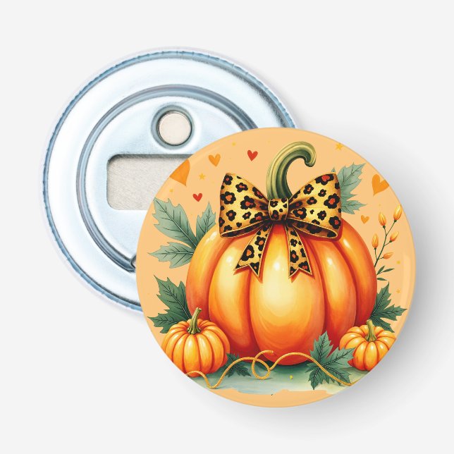 Autumn Pumpkin  Bottle Opener (Front)