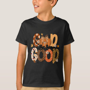 Autumn Pumpkin Christian Thanksgiving Faith God Is T-Shirt