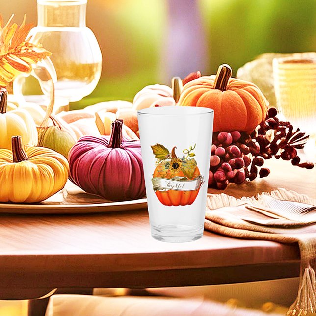 Autumn pumpkin customizeable  glass (Creator Uploaded)