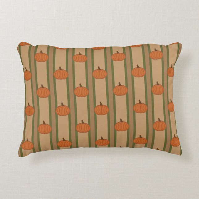 Autumn Pumpkin Decorative Cushion (Front)