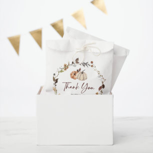 Autumn Pumpkin Fall Baby Shower Thank You Favour Bags