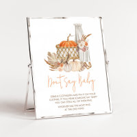 Autumn Pumpkin Fall in Love Don't Say Baby