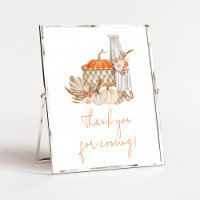 Autumn Pumpkin Fall in Love Thank you for Coming