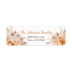 Autumn Pumpkin Floral, Address