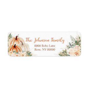 Autumn Pumpkin Floral, Address
