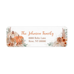 Autumn Pumpkin Floral, Address