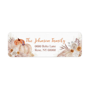 Autumn Pumpkin Floral, Address