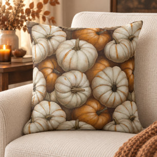 Autumn Pumpkin Harvest Halloween Thanksgiving Cushion
