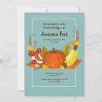 Autumn Pumpkin Invitation
