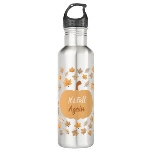 Autumn Pumpkin It's Fall Again 710 Ml Water Bottle