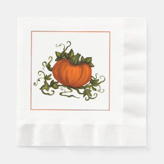 Autumn Pumpkin Paper Napkin