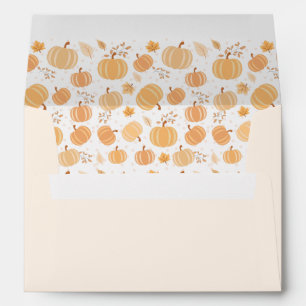 Autumn Pumpkin Pastel Baby Shower 2 Envelope