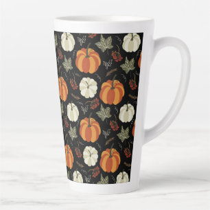 Autumn Pumpkin Pattern Latte Mug