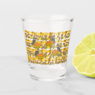 Autumn Pumpkin Pattern Shot Glass Party Favor
