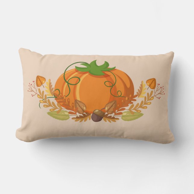 Autumn Pumpkin Pillow (Front)