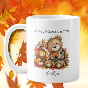 Autumn Pumpkin Snuggle Season is Here Name Coffee Mug