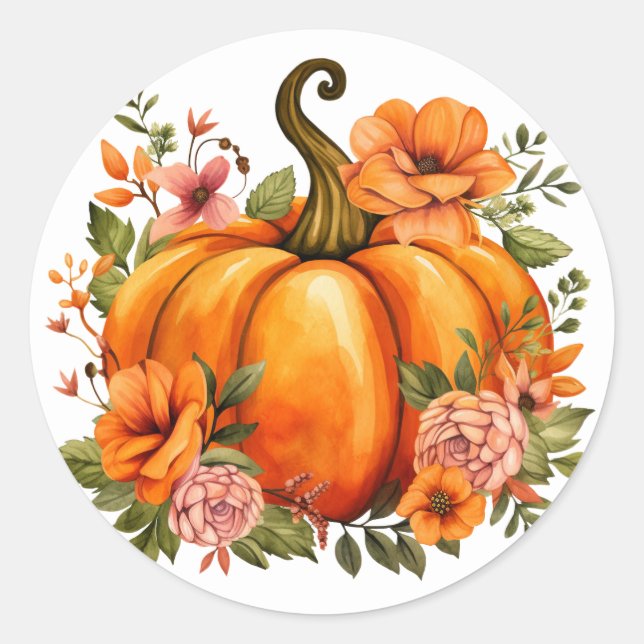 Autumn Pumpkin Stickers (Front)