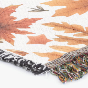 Autumn Pumpkin Throw Blanket – Cosy Fall Pumpkin P