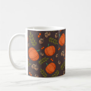 Autumn Pumpkins and Acorns Coffee Mug