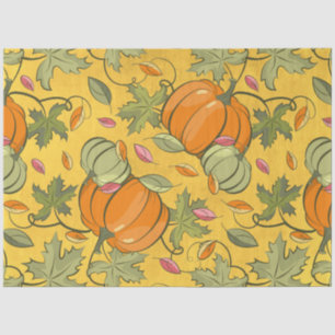 Autumn Pumpkins and Leaves Series Design 20 Tissue Paper