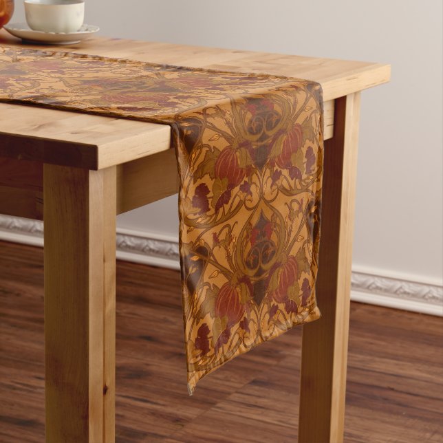 Autumn Pumpkins and Vines Table Runner (In Situ)