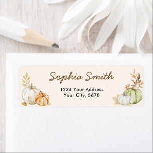 Autumn Pumpkins Baby Shower Address