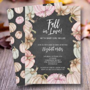 Autumn Pumpkins Baby Shower Invitation