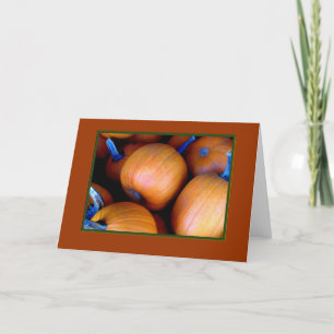 'Autumn Pumpkins' Blank Greeting Card