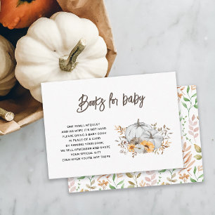 Autumn Pumpkins Books for Baby Enclosure Card