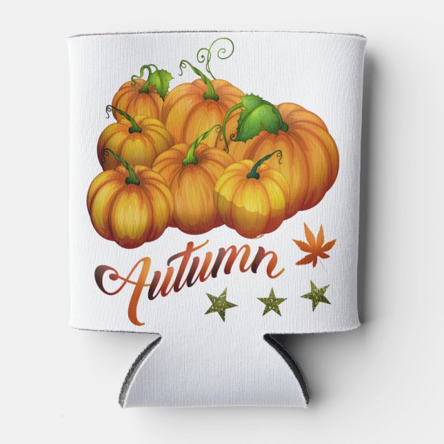Autumn pumpkins         can cooler (Front)