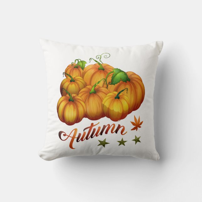 Autumn pumpkins         cushion (Front)