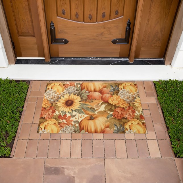 Autumn Pumpkins Doormat (Outdoor)