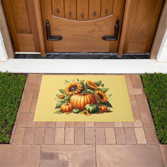 Autumn Pumpkins Doormat (Outdoor)