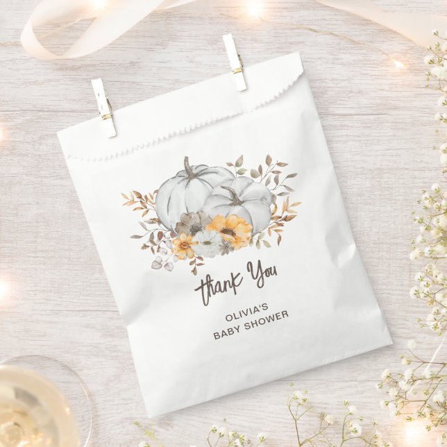 Autumn Pumpkins Favour Bags (Clipped)