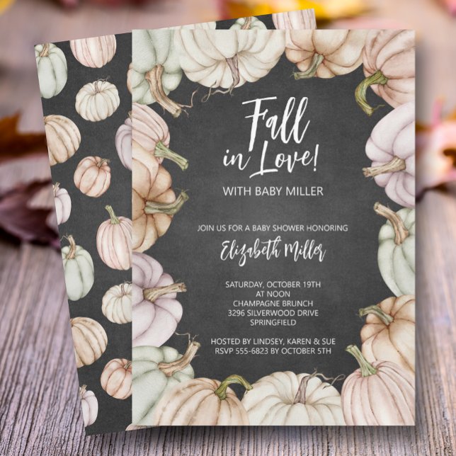 Autumn Pumpkins Gender Neutral Baby Shower Invitation (Creator Uploaded)