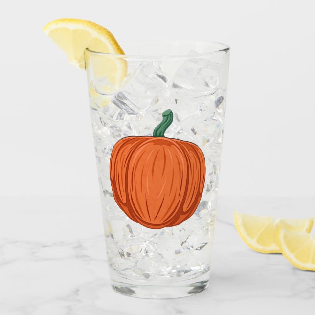 Autumn Pumpkins Glass (Front Ice)