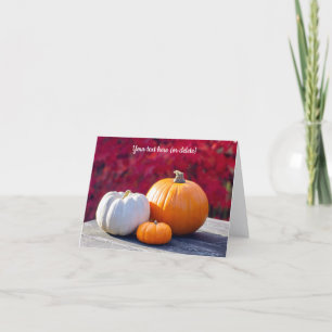Autumn Pumpkins Greeting card
