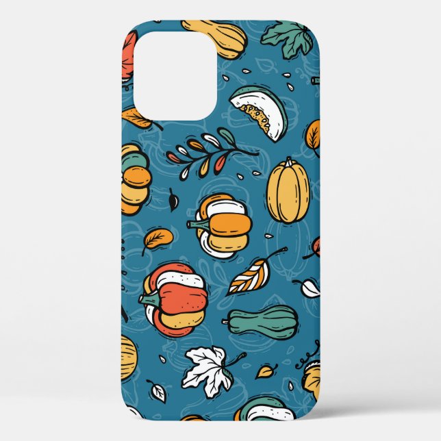 Autumn Pumpkins: Hand Drawn Vegetables Case-Mate iPhone Case (Back)