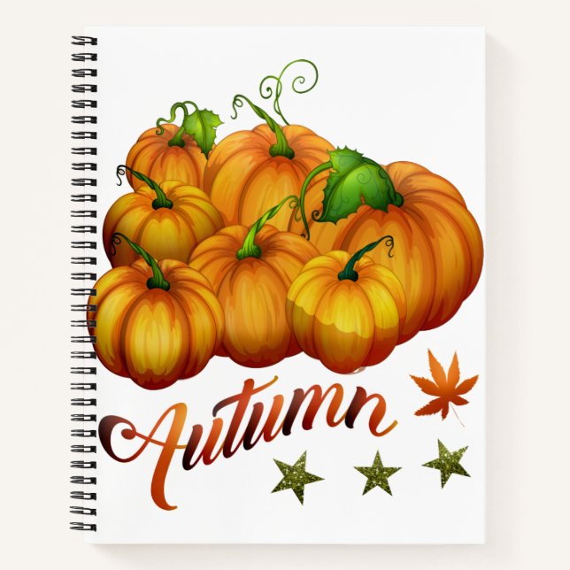 Autumn pumpkins       notebook (Front)