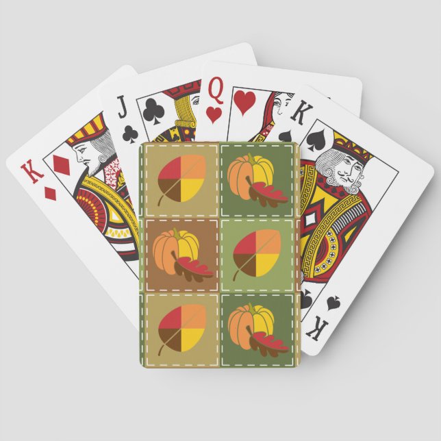 Autumn Quilt Classic Playing Cards (Back)