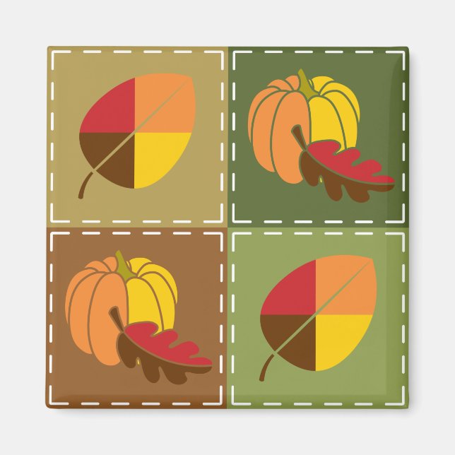 Autumn Quilt Magnet (Front)