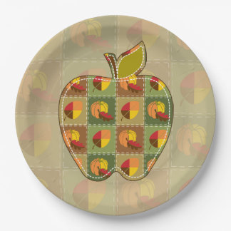 Autumn Quilt Paper Plate