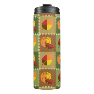 Autumn Quilt Thermal Tumbler