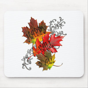 Autumn Quote Happy Fall Y'all Mouse Pad