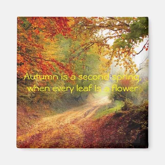 Autumn quote magnet (Front)